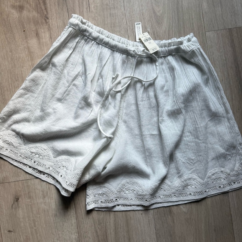 Aerie Cream Sleepwear Shorts - Picture 4 of 4